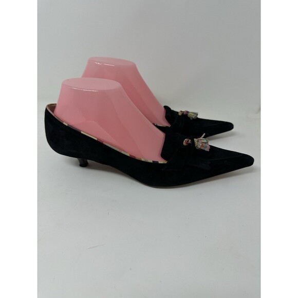 Paul Smith   suede  small hill  Shoes Black   Size  EU 38  pointy  elegant - Picture 11 of 15